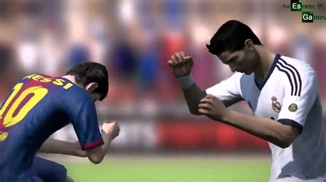 Cristiano Ronaldo vs Messi Fight FIFA 14 - Box - YouTube