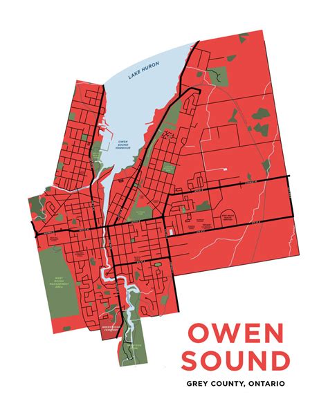 Owen Sound Map Print – Jelly Brothers