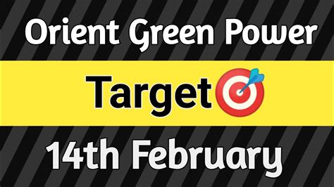 orient green power share news | orient green power share target 14 Feb - YouTube