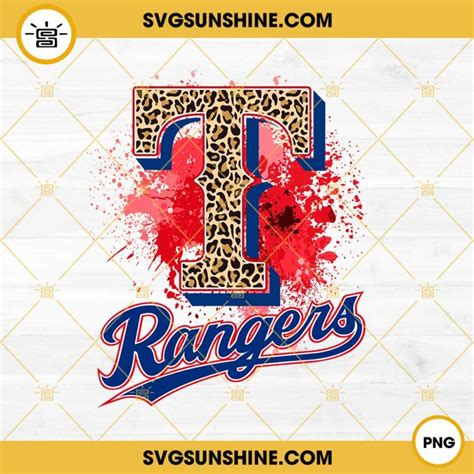 Texas Rangers Leopard Logo PNG, Texas Rangers World Series Champions 2023 PNG File Designs