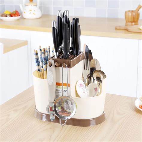 Kitchen Storage Knife Block Multi purpose Storage Rack Storage Tool ...