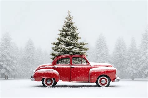 Tree car christmas vehicle. AI | Free Photo - rawpixel