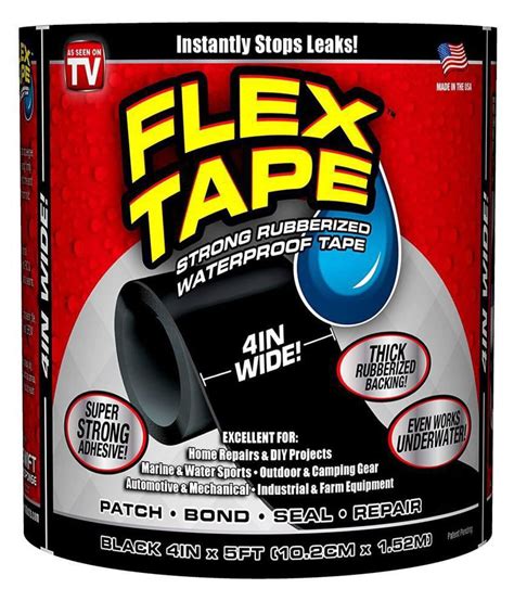 Waterproof Flex Tape Original Flex Seal Flex Tape (Size 4" X 5'): Buy ...