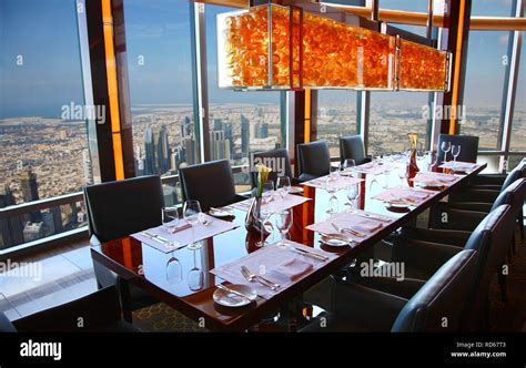 Restaurant Atmosphere, the highest restaurant in the world, on the 122nd Floor, 422 meters high ...