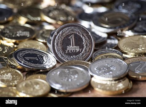 Polish coins currency Stock Photo - Alamy