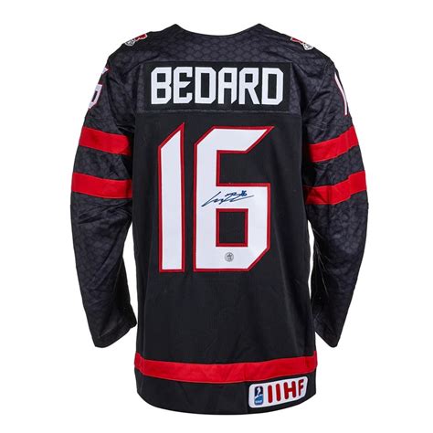 Connor Bedard Autographed Team Canada Black Jersey - Razilia