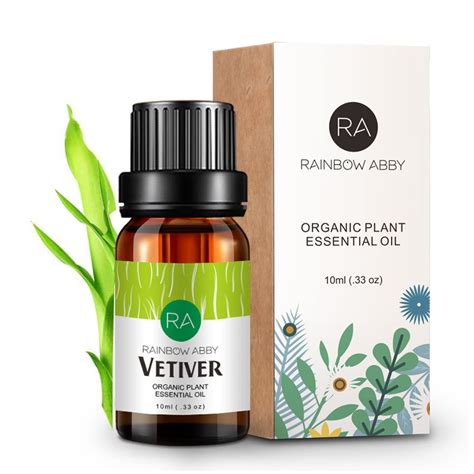 Vetiver Essential Oil 100% Pure Organic Therapeutic Grade Vetiver Oil for Diffuser, Sleep ...