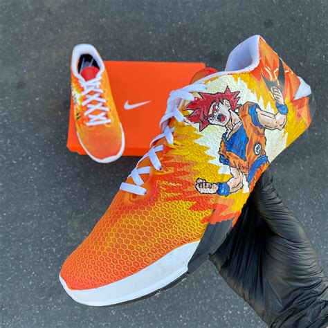 Dragon Ball Z Orange Goku Nike Metcons – B Street Shoes