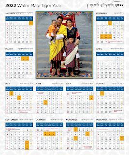 Bhutanese Calendar 2024 Kuensel Printable - Mimi Susann