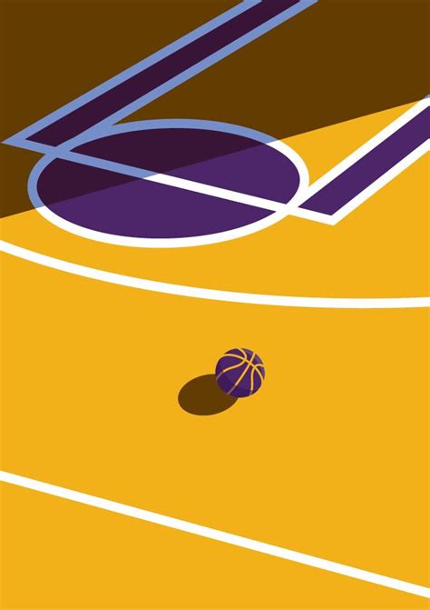 Los Angeles Lakers Basketball Court Printable Downloadable Wall Art Print Poster | Los angeles ...