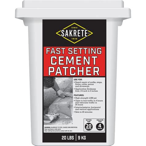 Shop Sakrete Fast Setting 20-lb Cement Concrete Patch at Lowes.com