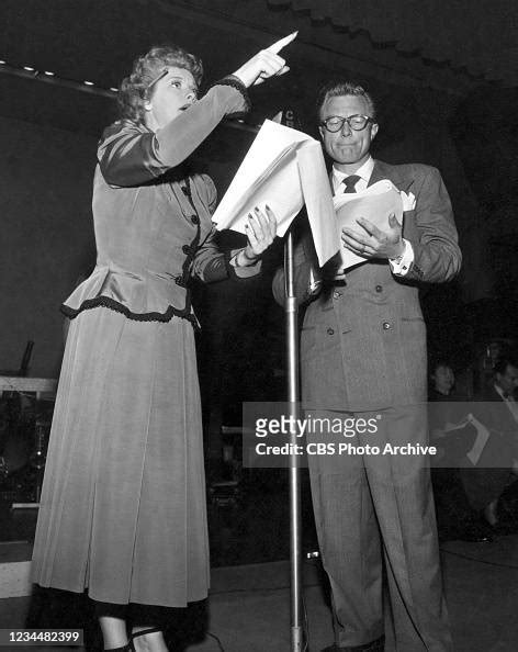 Pictured from left is Lucille Ball and Richard Denning in the CBS... News Photo - Getty Images