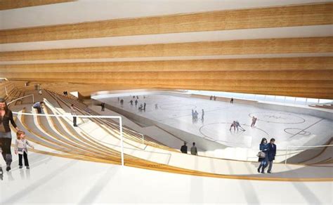 BIG Unveils A Green-Roofed Ice Hockey Rink That Is Downright Cool | Ice hockey, Ice hockey rink ...