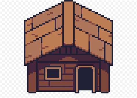 Edificio, Pixel Art, Videojuegos, Arquitectura, Cabaña De Troncos, Techo, Casa, Choza png | Klipartz