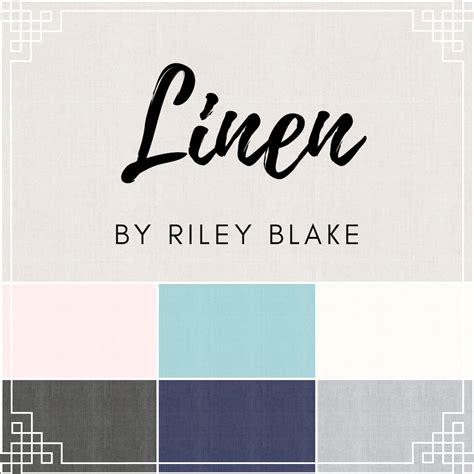 Riley Blake Designs Linen Fabrics Cotton Blend Quilt Fabric - Etsy