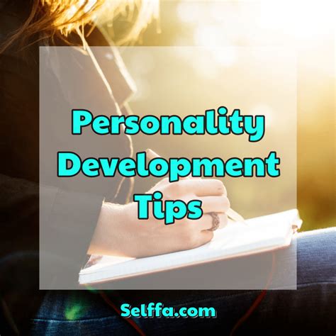 Personality Development Tips - SELFFA