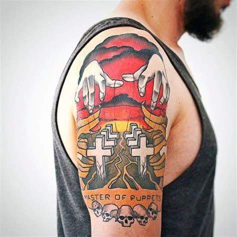 60 Metallica Tattoos Designs For Men - Heavy Metal Ink Ideas