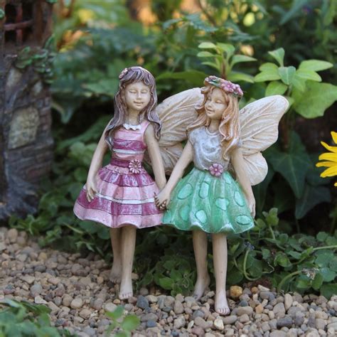 Miniature Fairies Addie & Maddie Miniature Fairy Figurines, Garden Fairies Figurines, Miniature ...