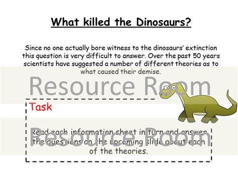 Extinction, Dinosaur extinction theories, What killed the dinosaurs? | Teaching Resources