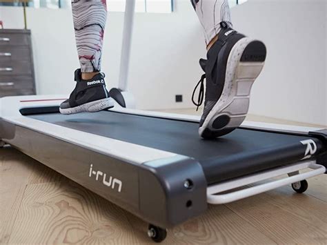 Reebok i-Run 3 foldable treadmill features a cushioned deck & includes 12 pre-set workouts ...