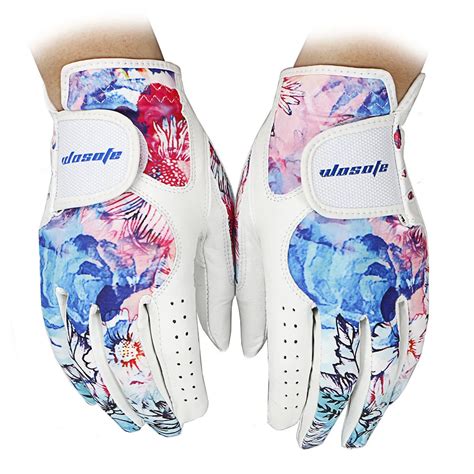 Women's Golf Gloves 1 Pair Microfiber Soft Fit Sport Grip Mittens ...