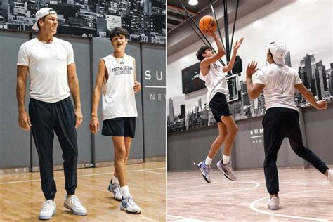 Tom Brady Tries to 'Keep Up' with Son Jack on the Basketball Court as ...