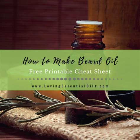 How To Make All Natural Beard Oil With Essential Oils - DIY Recipes ...