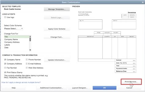 Custom Quickbooks Invoice Templates – PARAHYENA