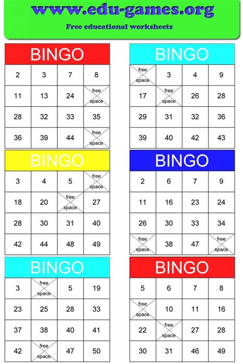 Math Bingo | Free Printable Pdf Math Bingo Cards | Printable Bingo Cards