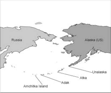 Map of Amchitka Island, in the Aleutian chain in the Northern... | Download Scientific Diagram