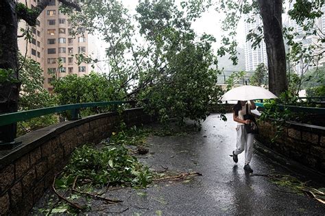 Record rainfall causes flooding in Hong Kong days after typhoon | ABS ...