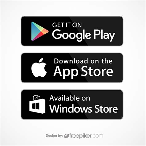 Freepiker | google play appstore windows store icon