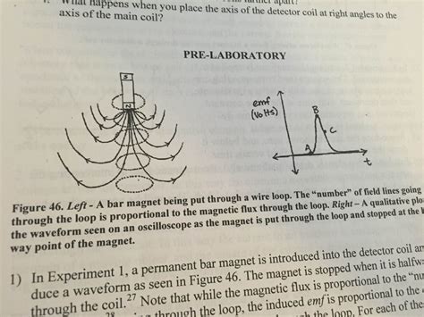 Solved In experiment 1 a permanent bar magnet is introduced | Chegg.com