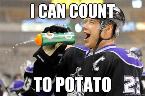 I Can count to potato - Dustin Brown as The Ringer - quickmeme