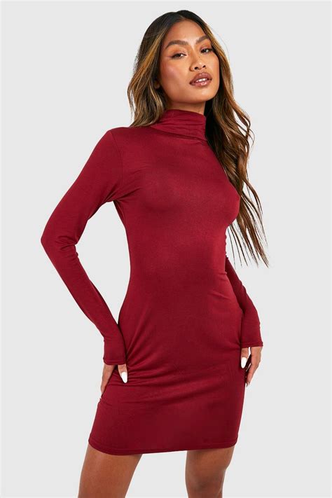 Red Dresses | Dark Red & Burgundy Dresses | boohoo UK