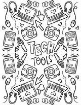 Coloring New Technology Pages sketch template