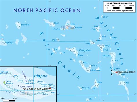 Large detailed physical map of Marshall Islands with roads, cities and airports | Vidiani.com ...