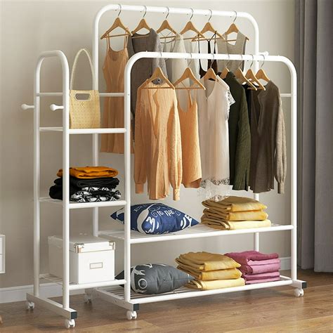 Clothing Racks Metal Garment Rack Closet Storage Organizer Closet Organizers Free Standing ...