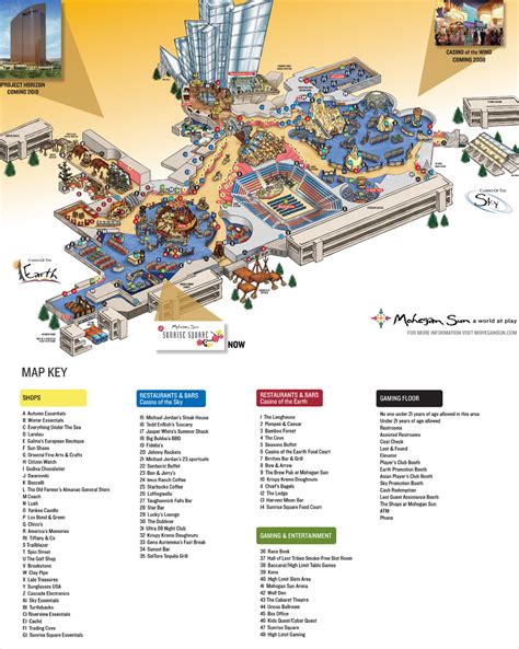 Exploring The Map Of Mohegan Sun: A Guide To Navigating The Casino ...