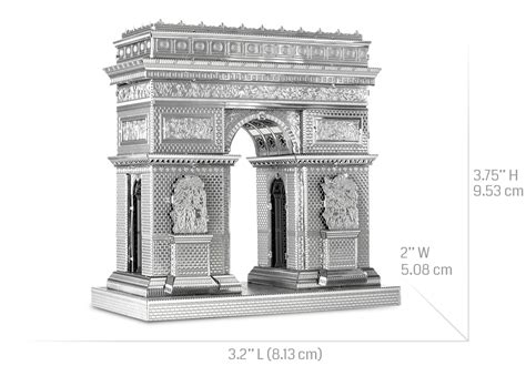 Arc De Triomphe Metal Earth Premium Series - Innovatoys