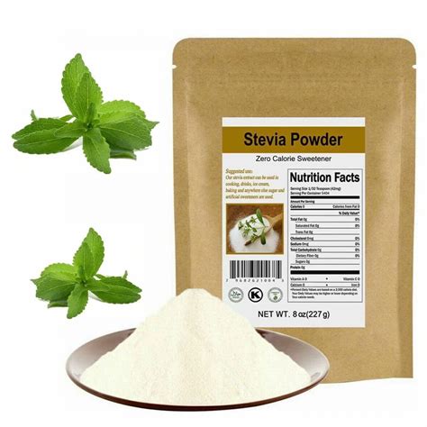 Premium NEW CCnature Stevia Powder Extract Pure Natural Sweetener Sweet Leaf Sugar Substitute ...