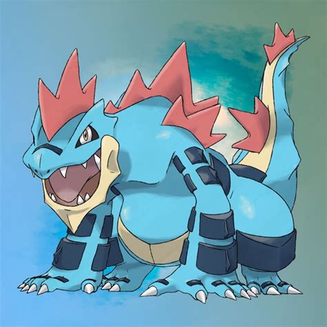 Type: Water / Dark Ability: Tough Claws ©NozakiRuisu MEGA FERALIGATR ...