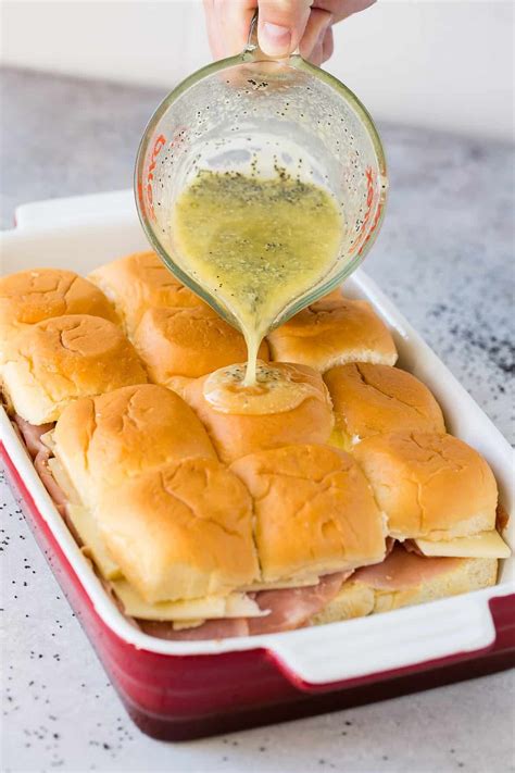 Hawaiian Roll Ham and Cheese Sliders Recipe - Oh Sweet Basil | Recipe | Sliders recipes hawaiian ...