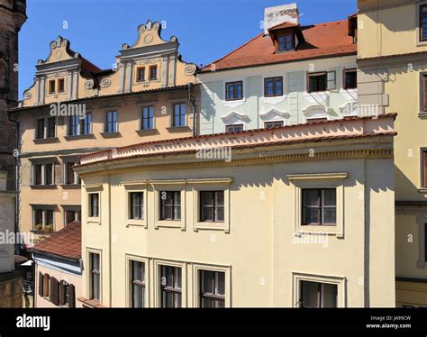 houses, old town, prague, style of construction, architecture, architectural Stock Photo - Alamy