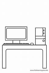 Classroom Objects Coloring Pages sketch template