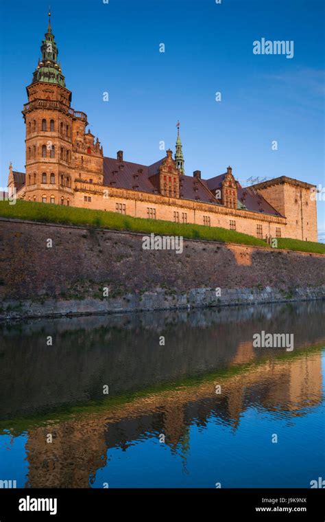 Denmark, Zealand, Helsingor, Kronborg Castle, also known as Elsinore ...