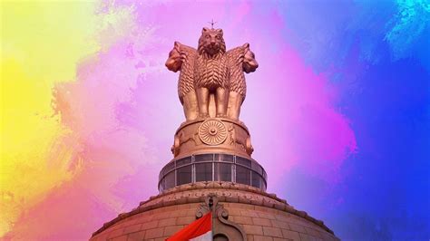 Download Colorful Upsc Statue Desktop Wallpaper | Wallpapers.com