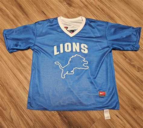 90s Detroit Lions Jersey,90s Lions Jersey, Detroit Lions Flag Football ...