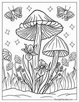 38 Mushroom Coloring Pages Free PDF Printables sketch template