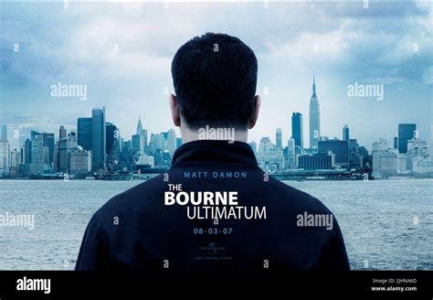 MATT DAMON POSTER, THE BOURNE ULTIMATUM, 2007 Stock Photo - Alamy